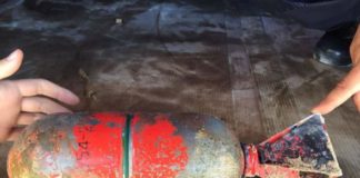 O bombă neexplodată a fost găsită pe plaja din Eforie Sud