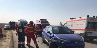 Accident grav la Jitaru. Trei maşini, cinci victime
