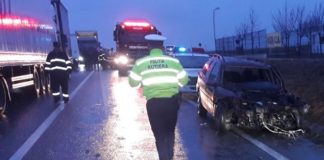ACCIDENT GRAV la ieşirea din Balş. Trei persoane au ajuns la spital