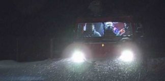 Operațiune de succes! Un bărbat izolat din cauza nămeților a fost salvat de polițiștii de frontieră