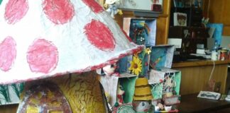 Copiii, purtați în tărâmul imaginației și creativității la Biblioteca Județeană Olt de Clopoțica, Miaunel și Bălănel