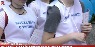 Copiii, marș împotriva violenței domestice