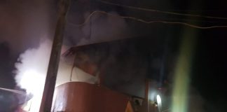 VIDEO-FOTO/ Vila părinților solistei Emilia Dorobanțu, distrusă de flăcări. Cauza: centrala termică
