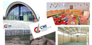 Bazin didactic de înot și sală de sport cu tribună la Balș, bază sportivă la Curtișoara și pod peste pârâul Surduiu