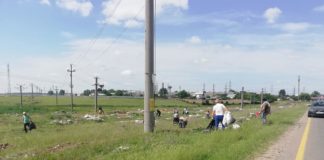 FOTO/ Se strânge gunoi cu gunoi. Amplă acțiune de salubrizare la Caracal