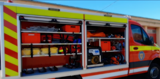 O autospecială modernă pentru descarcerare și alte operațiuni de salvare, în dotarea Detașamentului Slatina al ISU Olt