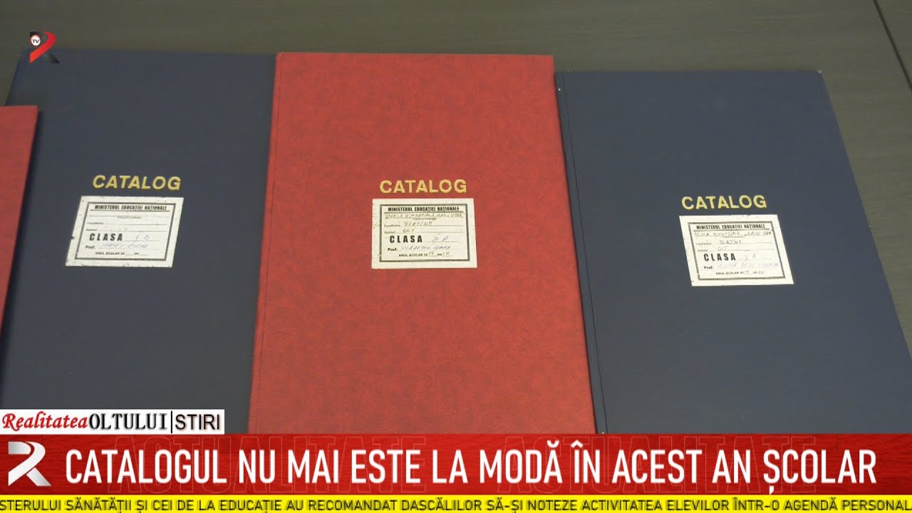 Catalog Scolar Cu Module Catalogul nu mai este la modă în acest an școlar | Realitatea Oltului