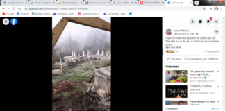 INCREDIBIL Cavou demolat cu excavatorul de preot, la Drăghiceni