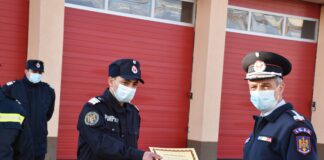 Salvatorii-eroi, felicitați în cadru ceremonios de ISU Olt
