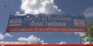 Centrul de vaccinare Drive-Through la Slatina