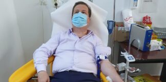 Zeci de polițiști din Olt au donat… viață, la apelul de urgență al Spitalului Slatina/ FOTO
