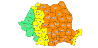 Meteorologii anunță Cod Galben de FURTUNI și atmosferă ÎNĂBUȘITOARE