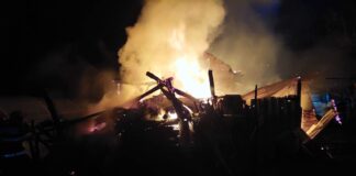 VIDEO/INCENDIU la o gospodărie din Cezieni: au ars bucătăria și trei tone de lemne
