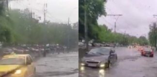 Capitala, sub ape. Trafic blocat din cauza inundațiilor