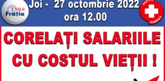 Sindicaliștii Sanitas, din nou în stradă. Cer: creșteri salariale, impozitarea profiturilor și plafonarea prețurilor la energie