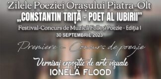 „Zilele Poeziei Orașului Piatra-Olt”, serbate cu festival-concurs de poezie și folk, vernisaj de artă și muzică, in memoriam Constantin Triță