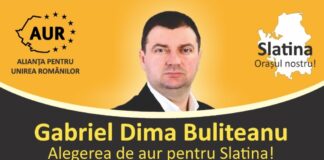 Buliteanu, candidatul AUR la funcția de primar al Slatinei, face bine că tace. Pentru bufonul politicii locale vorbesc banii familiei