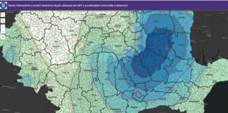 Toate localitățile Oltului sunt în zone expuse riscului seismic. Lista cu valorile de vârf a accelerației terenului pentru proiectare la cutremur