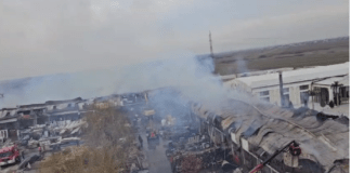 Pompierii au stabilit cauza incendiului de la firma de construcții