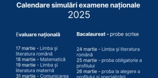 S-au publicat programele pentru simulările de BAC și Evaluare Națională